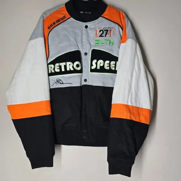 Zara | Jackets & Coats | Zara Mens Retro Speed Colorblock